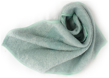 China Bulk Custom microfiber hair towel Supplier Bespoke Logo Green Fast Drying Hair Towel Manufacturer for France